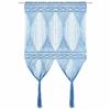 VidaXL Macramé Curtain Blue 140x240 Cm Cotton