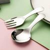 Мини портативная ложка вилка столовая посуда походный набор из нержавеющей стали для обеда походный лагерь принадлежности для приготовления пищи