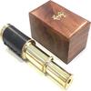 15.24 Cm  Handheld Brass Telescope with Wooden Box