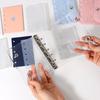 Yousheng PVC Clear Binder Cover M5 A6 A7 Size 5-Hole Replacement Shell for Photo Cards And Stickers Anti-slip Binder Inserts DIY Planner