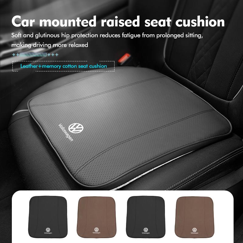 BIG1 Car Seat Cushion Luxury Leather Support Pad Sponge Seat Cover For Volkswagen VW Scirocco Passat Polo B5 B6 B7 CC Tiguan Sharan