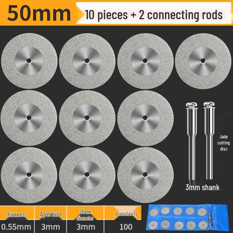 High-Speed Steel Circular Saw Blade Set for Wood, Plastic & Metal - Miniature Size for Hand Drills & Electric Grinders