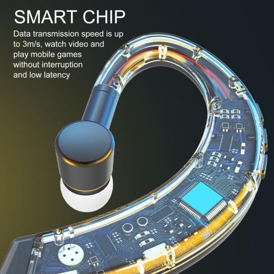 Portable Bluetooth-compatible 5.0 Wireless Ear-hook Business Sports Earphone Headset