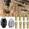 Набор цанговых патронов для сверлильных головок DREMEL, быстросменный патрон для вращающегося инструмента с набором сменных гаек для вращающегося сверла
