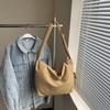 Solid Color Simple Casual Cotton Bag Large Capacity Texture Versatile Shoulder Bag Korean Version Messenger Tote Bag
