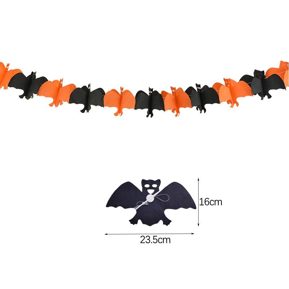 Ghost Ghost Paper Banner Bat Pumpkin Skull Pendant 7 Styles Halloween Paper Latte Art Scene Layout