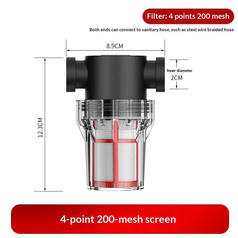 Reusable Garden Water Filter Impurity Removal Prefilter 1/2'' 3/4'' 1'' Fits Standard Outdoor Irrigation Systems
