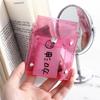 Девочка Розовый ПВХ Блестки С брелоком Кошелек для ключей Сумка для помады Мини-косметичка Кошелек для монет
