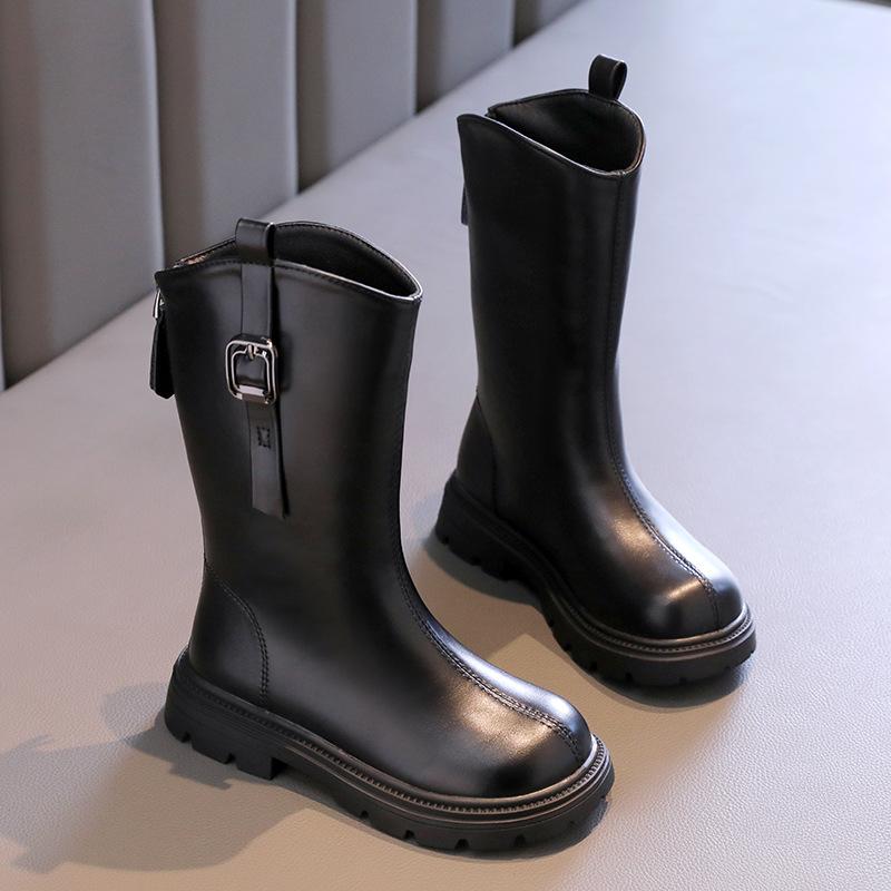 Зимние высокие ботинки с добавлением флиса для детей