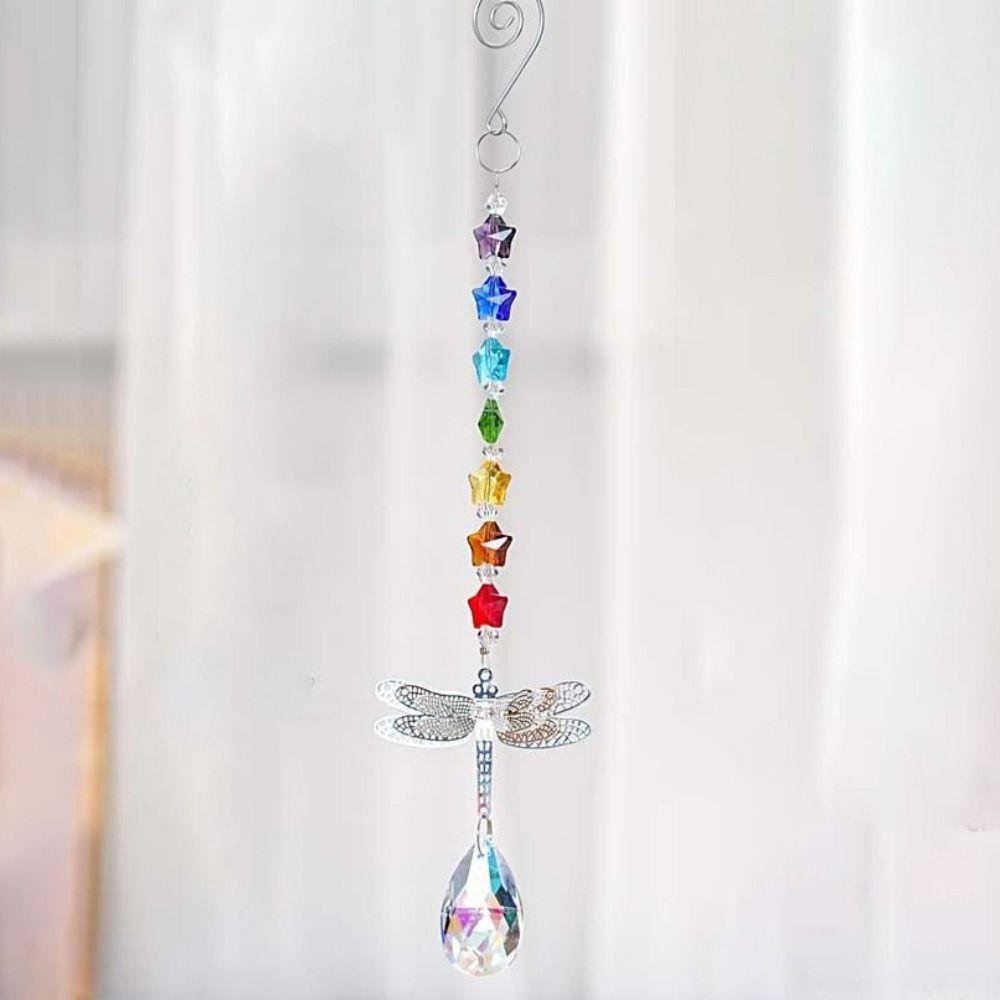 Exquisite Crystal Wind Chime Handmade Window Hanging Suncatchers Butterfly Prism Pendant Balcony