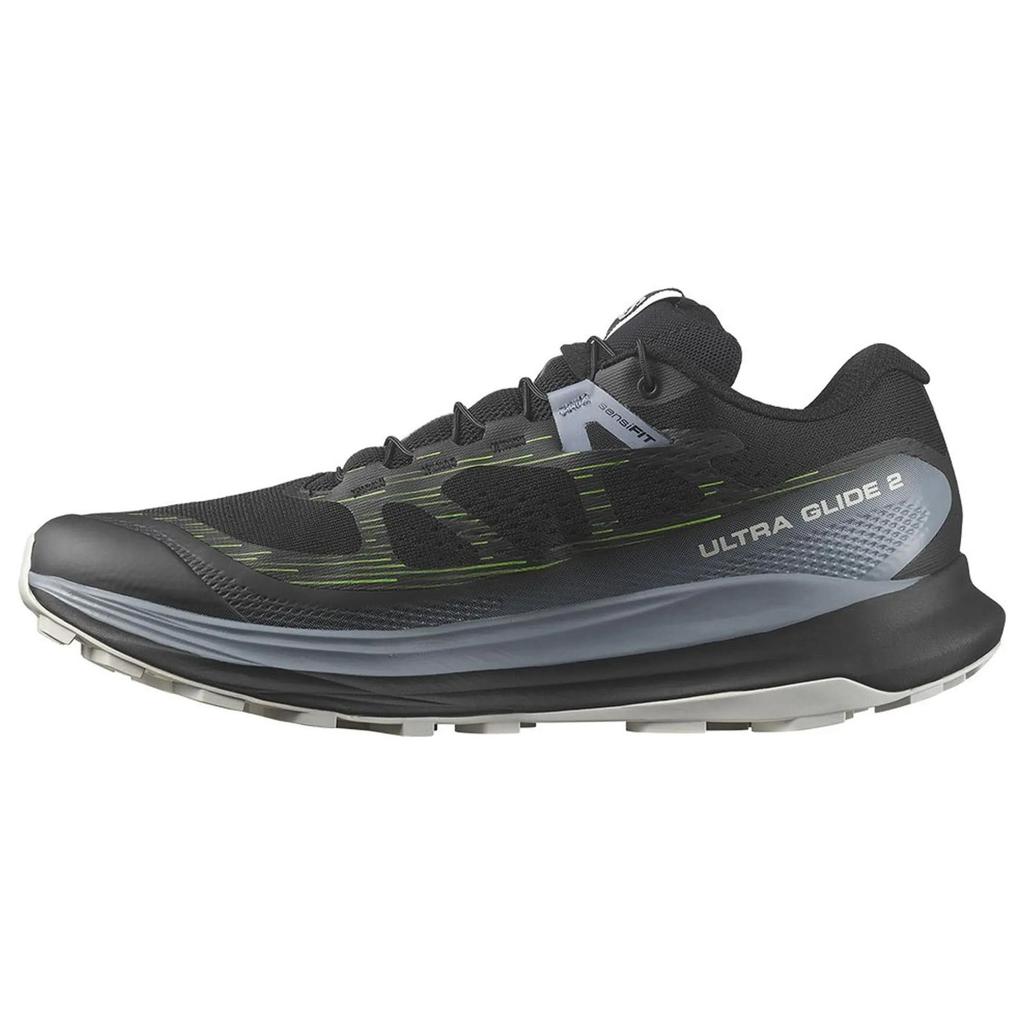 SALOMON Ultra Glide 2 Comfortable Versatile Trendy Non-Slip Durable Low-Top Running Shoes Men Sneaker Black Gray Blue 473862