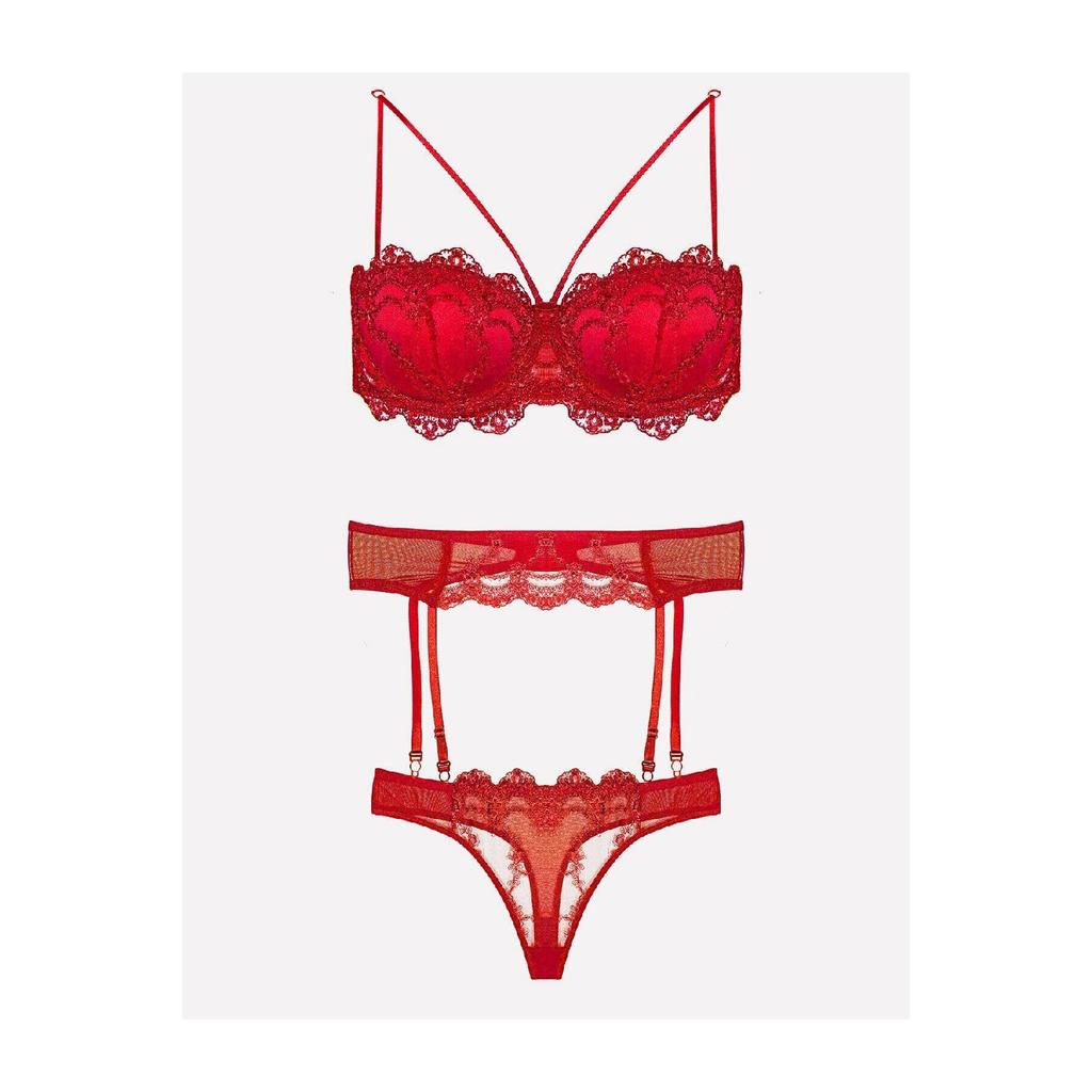 Женский комплект белых подвязок на подвязках 2491