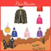 Halloween Cosplay Wizard Cape For Kids With Dazzling Star Pattern And Hat