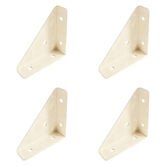 4 шт. Угловой кронштейн Уголки из холоднокатаной стали Уголки 90 градусов Стальные усиливающие кронштейны Устойчивые к ржавчине мебельные соединители
