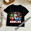 2026 Roblox T Shirt for Kids Summer Fashionable Short Sleeve Tee Boys Girls Casual Gaming Print Soft Childrens Tops