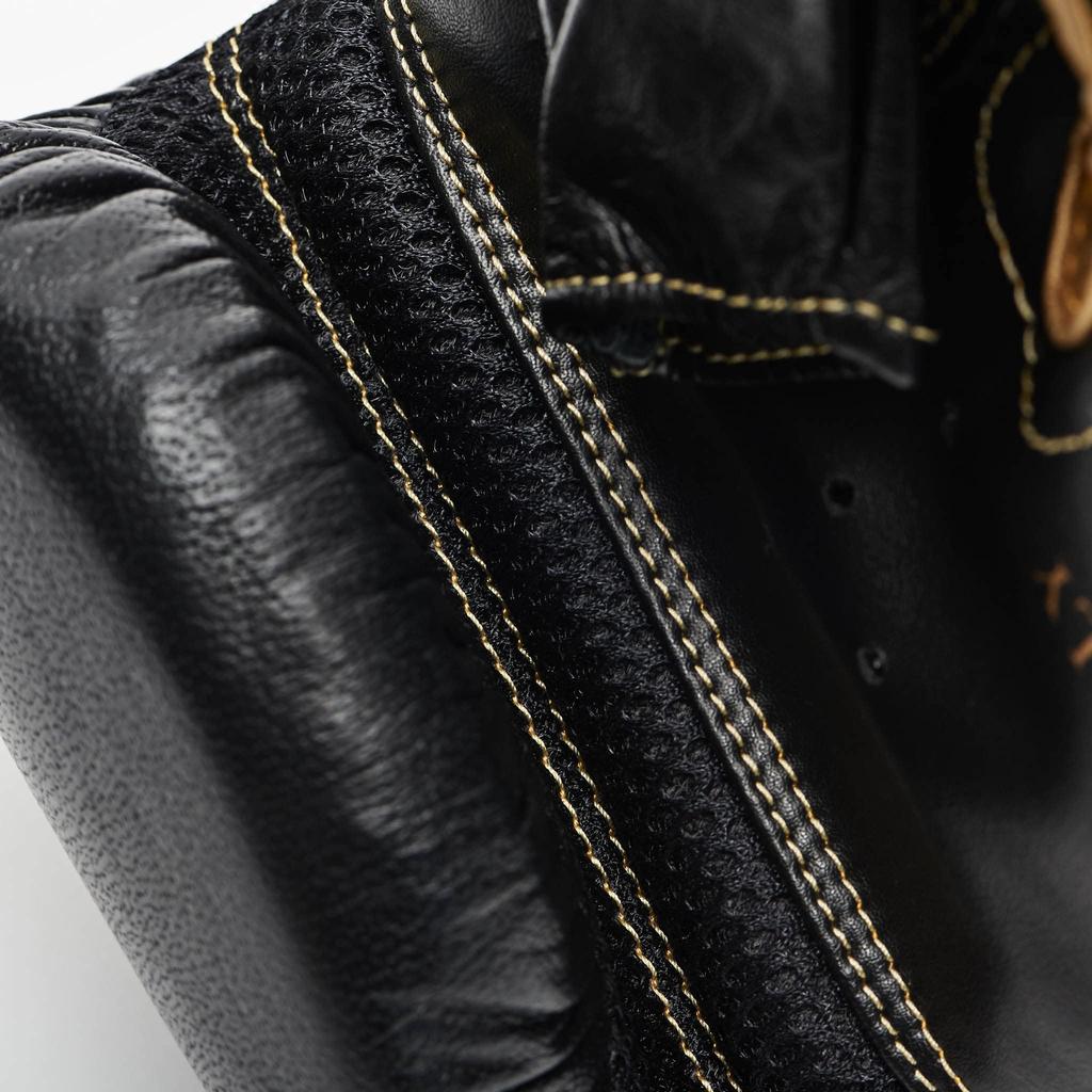 LEONE 1947 Martial Arts Boxing Натуральная Кожа Перчатки Унисекс [ITALY 47] Снарядные Перчатки Перчатки Ударные Сэндбэги Практика Застежка-липучка S Размер Черный GS090