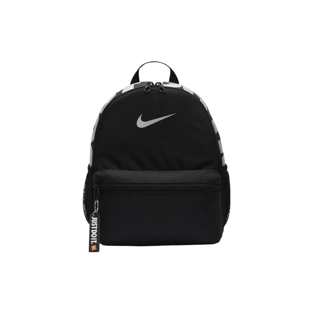 Nike Polyester Backpack Mini Unisex Silver Gray Letter (Unisex) Backpacks DR6091 011