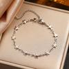 Stainless Steel Metal Star Chain Bracelets For Man Women Gold Silver Pentagram Pendant Bracelet Jewelry Gifts