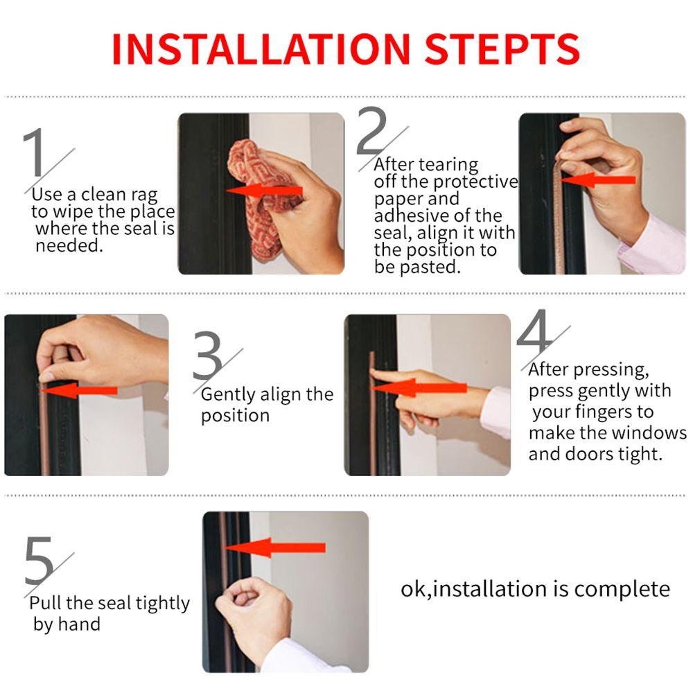 Тип Звукоизоляционная силиконовая резина Уплотнительная лента для сквозняков Для уплотнительной ленты для дверей и окон