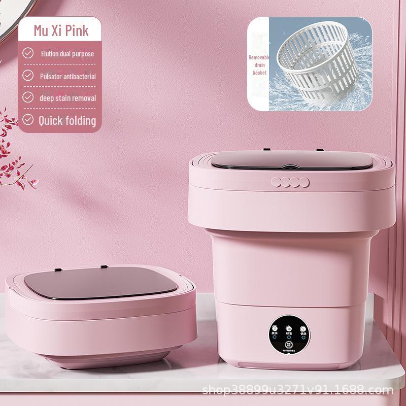 Компактная складная стиральная машина — идеально подходит для дома, общежития или детской прачечной