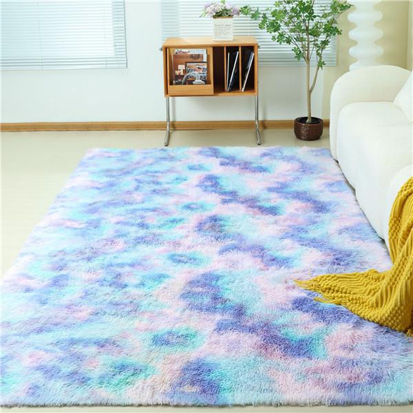 Living Room Carpet Decoration Fluffy Soft Large Size Rugs Bright Color Anti Slip Floor Mat Bedroom Study Washable Rugs Carpets 160x230