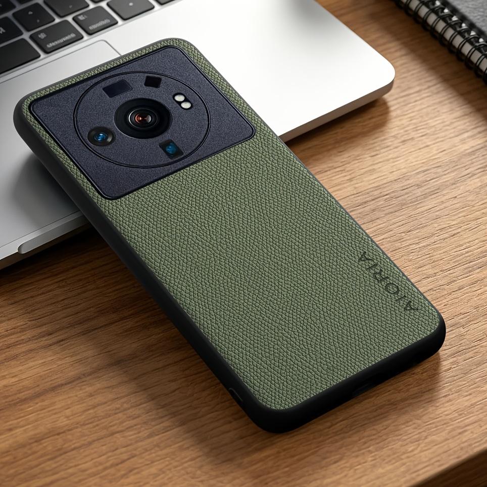 Phone Case: for Xiaomi 12 12T Pro Ultra Lite 12X Case Simple Elegant Durable Synthetic Leather Stylish Phone Case