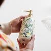 Creative Hand Wash Dispenser Refillable Liquid Storage Container Ceramic Soap Dispenser  Toilet