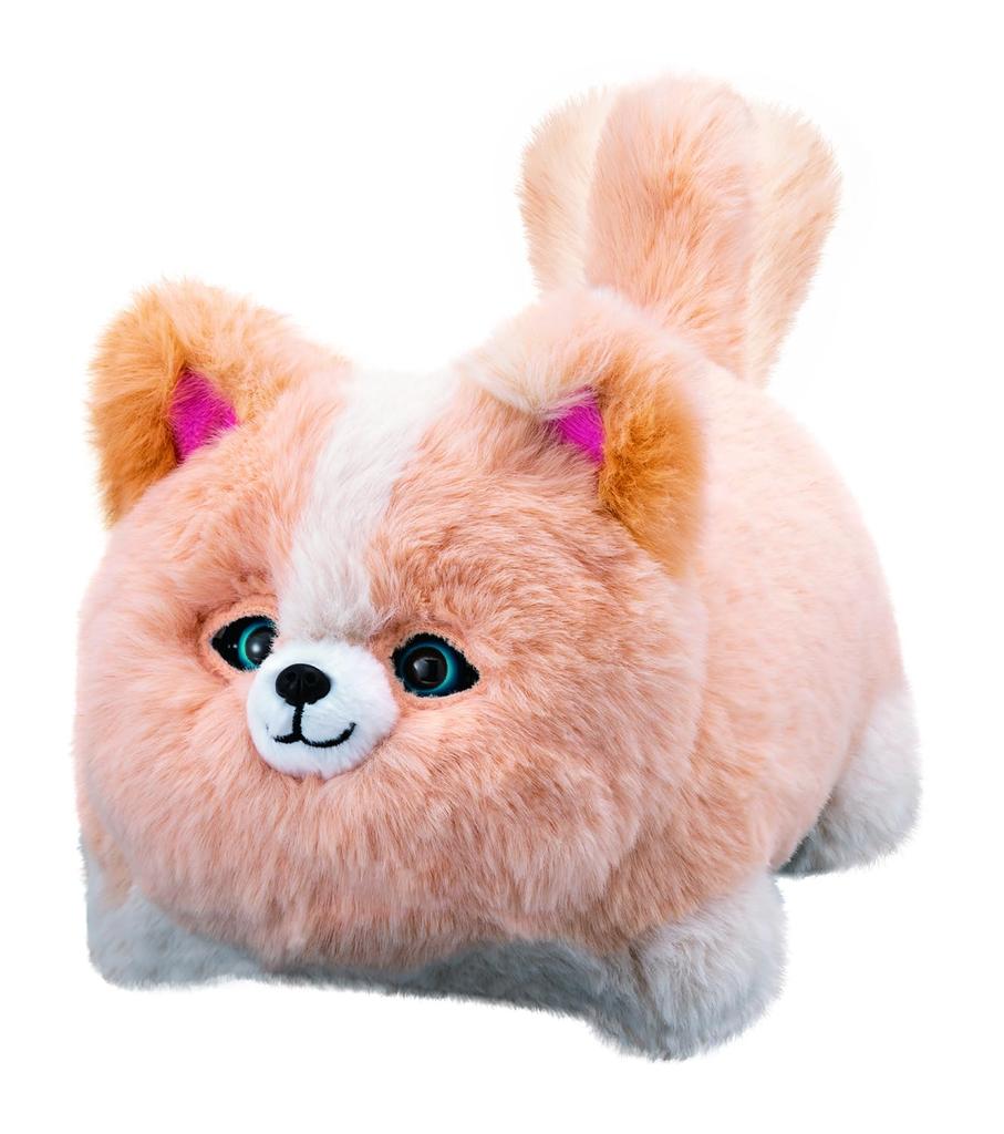 AGATSUMA What Are You Moving Stuffed Battery Moving Suitable for Ages 3 and 27cm Apricot Doing? Animal, Copycat, Operated, Toy, Up,