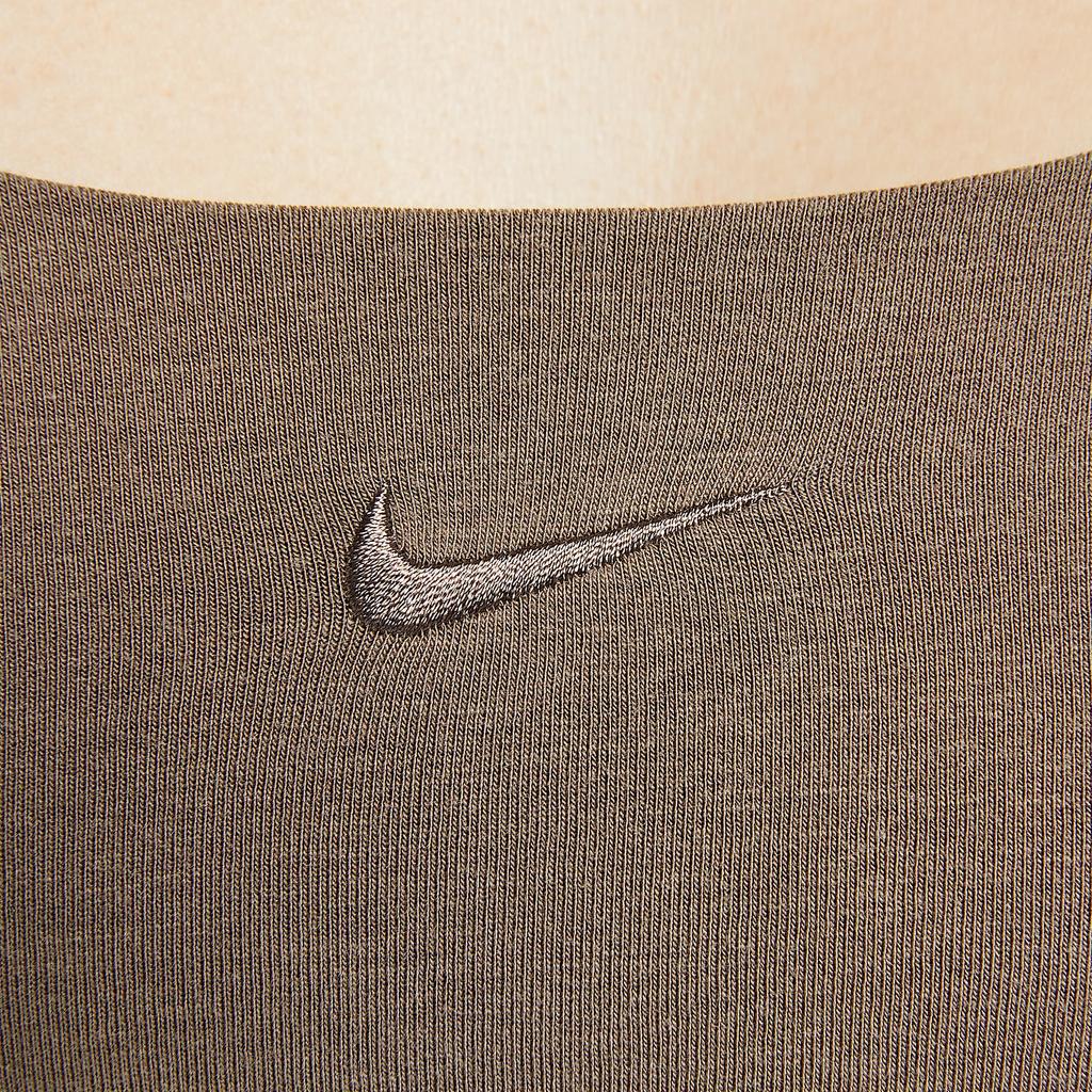 Nike Спортивный топ-майка женский цвет норка коричневый FN3686-214