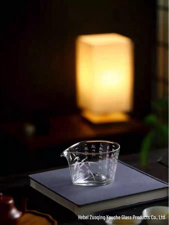 Чайный диспенсер из высокоборосиликатного термостойкого стекла, Большая емкость, Чаша справедливости «Золотая цикада»