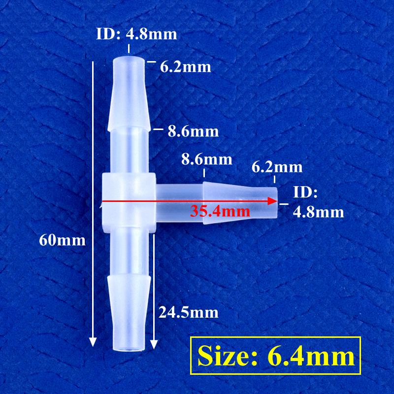 10 шт./лот 1,6~17,5 мм полипропиленовый тройник-соединитель для аквариума, 3-ходовое соединение, садовые шланговые соединители для воды, 20 мм, 25 мм, быстроразъемные соединения типа «пагода»