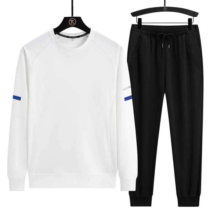 Men's Spring and Autumn Sports Suit Long Sleeve + Long Pants 2 Piece Set