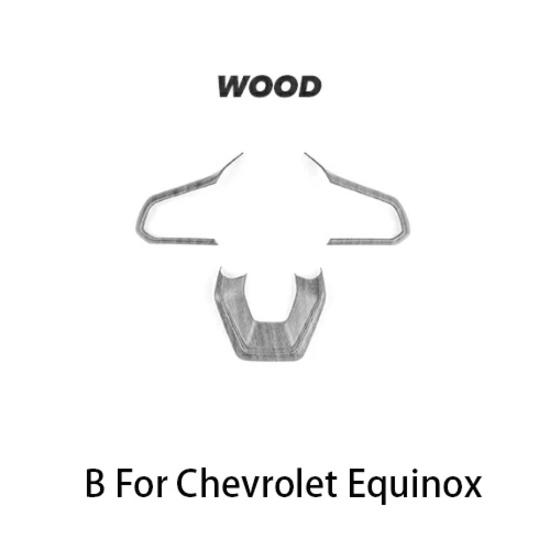 For Chevrolet Equinox 2025 2026 Red Car Steering Wheel Handle Frame Cover Trim Automotive Interior Accessories