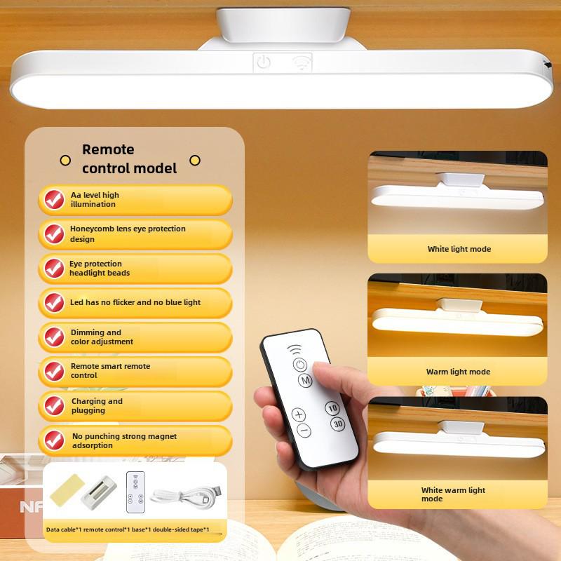 Светодиодная настольная лампа с зарядкой от USB, защитой глаз и магнитным ночником для студентов