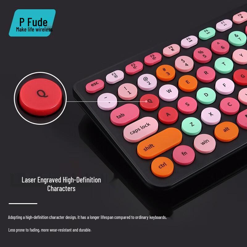 Fude IK6630M Silent Wireless Keyboard and Mouse Combo