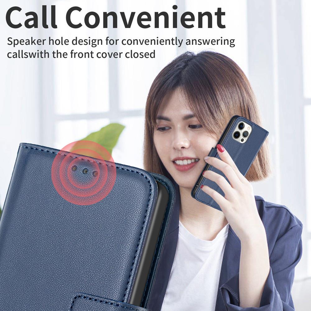 BINFEN COLOR BF17 Чехол для смартфона For Honor X7b 4G/90 из ПУ кожи, обложка-кошелек для телефона