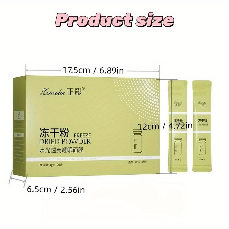 Гипоаллергенная увлажняющая маска для сна - 1 коробка (100 упаковок) Ленивая маска для всех типов кожи, не требует смывания, портативная - ночной уход за лицом