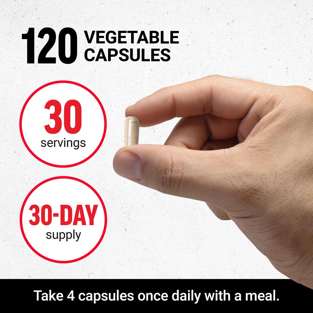 Force Factor Fundamental, Maca Max, 2000 мг, 120 растительных капсул (500 мг в капсуле)