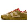 Женские кроссовки Nike Dunk Low Bronzine Picante Red, бежевые с кунжутом, FQ8897-252
