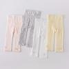 Летние тонкие сетчатые колготки для новорожденных девочек, мягкие трикотажные колготки из хлопка для малышей, милые леггинсы с бантом для детей от 0 до 24 месяцев