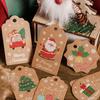 Thickened Santa Claus Christmas Hang Tags - Gift Decoration Cards