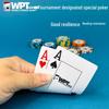 Карты для покера WPT Texas Hold'em: Крупный шрифт, Водонепроницаемый матовый ПВХ с возможностью персонализации, Широкий, Устойчивый к складыванию и износу.