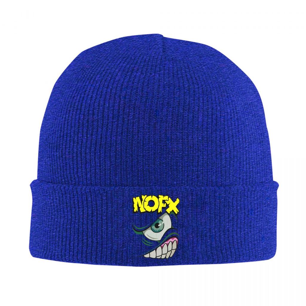 Шапки-бини группы NOFX Винтажные кепки Мужские Женские Зимние вязаные шапки с узором Теплые эластичные шапки-бини