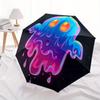 1pc Ghost Neon Automatic Open/Close Umbrella with Windproof, Functional Design, 8-Rib Sturdy Canopy, Durable Ribs,070