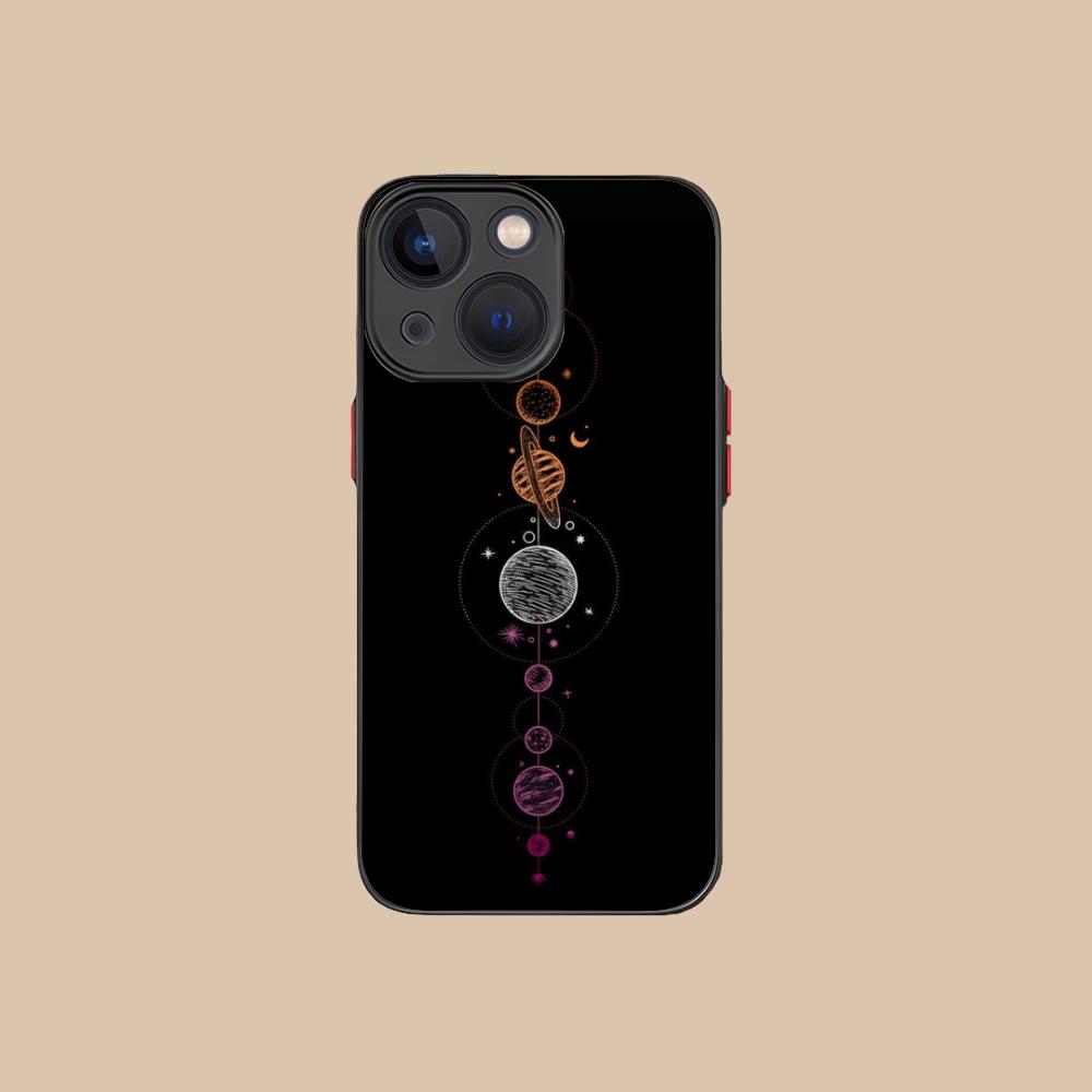 Чехол для мобильного телефона 'Солнце Луна' для iPhone 17 16 15 14 13 12 11 X XR XS 8 7 Air Pro Max Plus Mini Цветной Силиконовый Чехол Роскошный