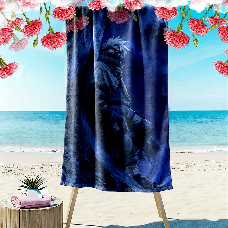 naruto Beach Towel Suitable for Travel, Outdoor Activities, Swimming Pools, Yoga, Surfing, Camping, Hiking, Gym