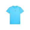 Polo Ss22 Solid Color Logo Embroidered Cotton Crew Neck Short Sleeve T-Shirt Men Tops Blue MNPOTSH1N821385-400