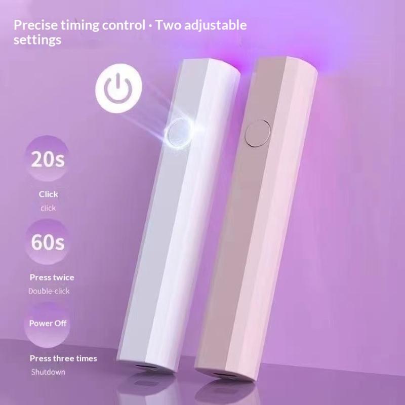 Compact UV LED Nail Lamp Fast USB Pen Nail Dryer Ideal for Gel Polish Quick Drying