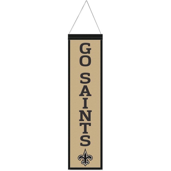 Bannière - WINCRAFT - NFL Teams SLOGAN - New Orleans Saints - 80x20cm - 70% laine, 30% polyester