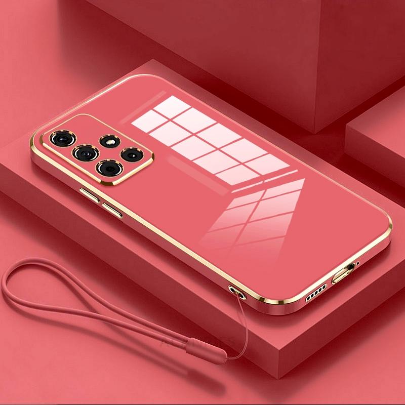 A 51 71 31 12 22 роскошный чехол-ремешок с покрытием из силикона для Samsung Galaxy A51 A71 4g A31 A12 A22 M51 M32 M53 M12 5g мягкий чехол